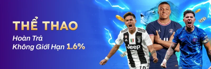 Gói Hoàn Trả Lên Đến 1.6% Cho Cược Thể Thao - Tỷ Lệ Cao Nhất Thị Trường